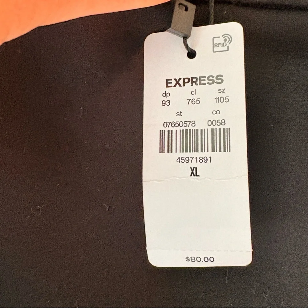 Express Black Pencil Skirt - Women's Tailored Midi - Picture 3 of 7